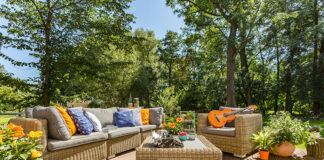 Poduszki na narożnik ogrodowy